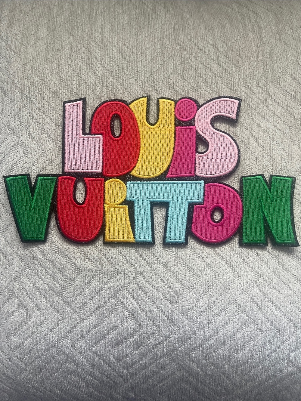 L.V Multicolor Iron on Patch